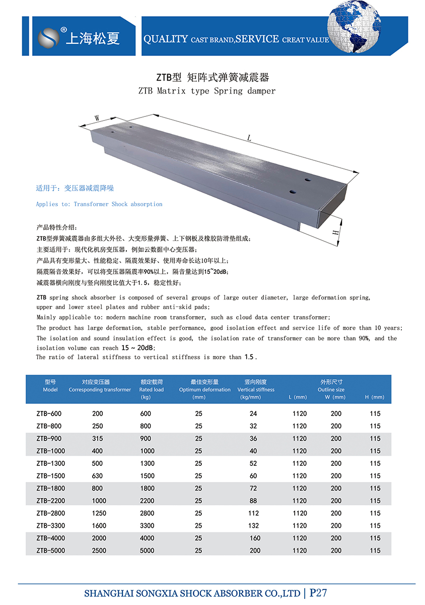 变压器专用ZTB型矩阵式弹簧免费叼嘿视频APP